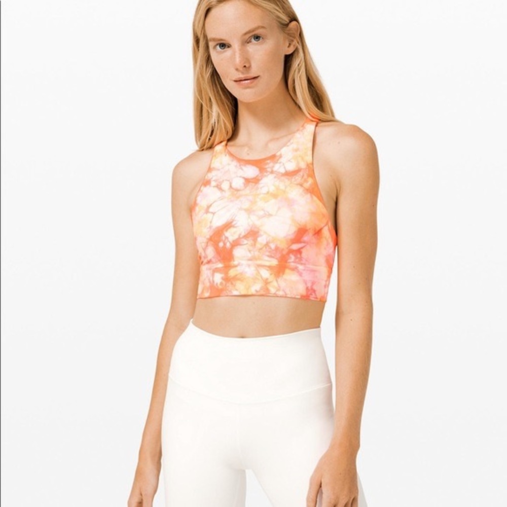 lululemon energy high-neck longline bra size 4